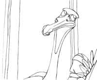 A coloring page of finding nemo
